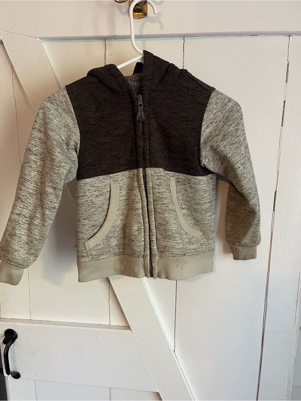 Sale 3/$15 Sherpa lined zip up hooded sweatshirt
